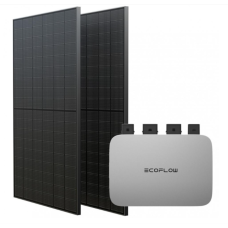 Комплект EcoFlow PowerStream - мікроінвертор 800W та сонячні панелі 2х400