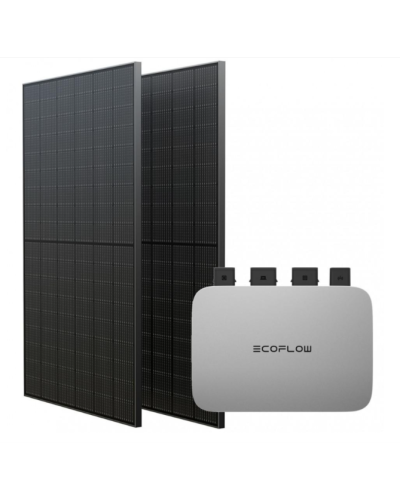 Комплект EcoFlow PowerStream - мікроінвертор 800W та сонячні панелі 2х400