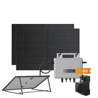 Комплект EcoFlow STREAM Microinverter/2*400W Rigid Solar Panel Combo/Розумний лічильник Smart Meter/Регульований кронштейн для кріплення сонячних панелей Ecoflow