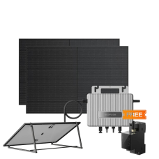 Комплект EcoFlow STREAM Microinverter/2*400W Rigid Solar Panel Combo/Розумний лічильник Smart Meter/Регульований кронштейн для кріплення сонячних панелей Ecoflow