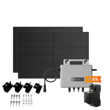 Комплект EcoFlow STREAM Microinverter/2*400W Rigid Solar Panel Combo/Розумний лічильник Smart Meter/Cистема кріплень EcoFlow Rigid Solar Panel Mounting Feet