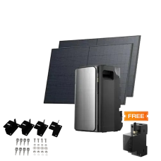 Комплект EcoFlow STREAM ULTRA/Solar Panel 2*400/Cистема кріплень EcoFlow Rigid Solar Panel Mounting Feet/Розумний лічильник Smart Meter