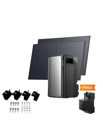 Комплект EcoFlow STREAM ULTRA/Solar Panel 2*400/Cистема кріплень EcoFlow Rigid Solar Panel Mounting Feet/Розумний лічильник Smart Meter