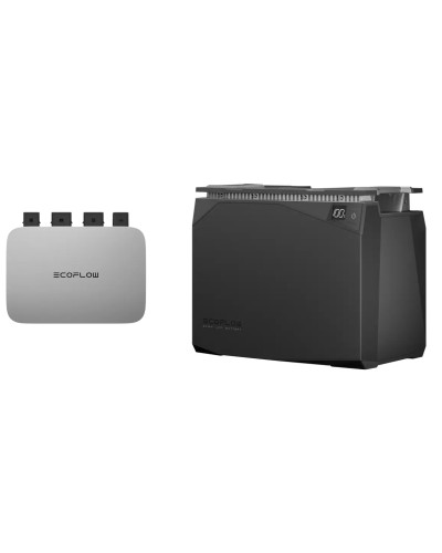 Комплект EcoFlow PowerStream - мікроінвертор 800W+ Power Kit Battery 2kWh