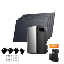 Комплект EcoFlow STREAM ULTRA/Solar Panel 4*400/Cистема кріплень EcoFlow Rigid Solar Panel Mounting Feet/Розумний лічильник Smart Meter