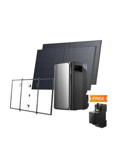 Комплект EcoFlow STREAM ULTRA/Solar Panel 2*400 з кріпленнями Balcony Hook Kit/Розумний лічильник Smart Meter