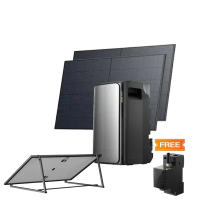 Комплект EcoFlow STREAM ULTRA/Solar Panel 2*400/Регульований кронштейн для сонячних панелей/Розумний лічильник Smart Meter