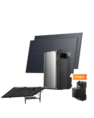 Комплект EcoFlow STREAM ULTRA/Solar Panel 2*400/Сонячний трекер EcoFlow Single Axis Solar Tracker/Розумний лічильник Smart Meter