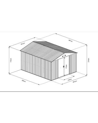 Садовый домик HECHT 12X10 PLUS