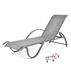 Шезлонг алюминиевый HECHT SOFIA LOUNGER