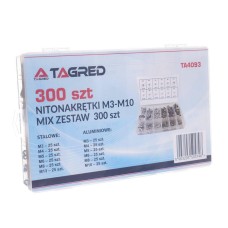 Стальные и алюминиевые заклепки, 300 шт TAGRED TA4039