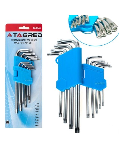 Шестигранные ключи тип TORX TAGRED TA1045