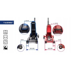 Двухпоршневой низкопрофильный домкрат TAGRED TA288