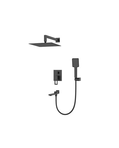 Встраиваемая душевая система со смесителем KOER KB-66009-05 (Цвет черный) (KR3509)