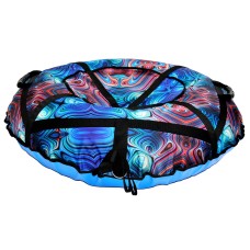 Тюбинг для катания 100 см"калейдоскоп" (Оксфорд, ПВХ) санки ватрушка, тюб