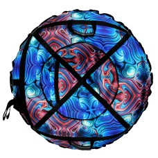 Тюбинг для катания 100 см"калейдоскоп" (Оксфорд, ПВХ) санки ватрушка, тюб