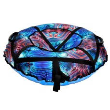 Тюбинг для катания 100 см"калейдоскоп" (Оксфорд, ПВХ) санки ватрушка, тюб