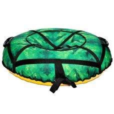 Надувная ватрушка100 см "зеленый кристалл" (Оксфорд, ПВХ) пончик для катания с горки