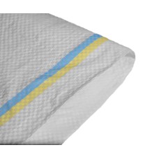 Мешок  100см*55см полипропиленовый белый с (жёлто- голубой полосой)