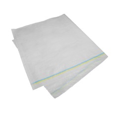 Мешок 105см*55см полипропиленовый белый  (жёлто- голубой полосой)