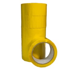 Скотч упаковочный 45мкм 45мм*100м желтый, клейкая лента