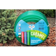 Шланг поливочный Presto-PS силикон садовый Caramel (зеленый) диаметр 3/4 дюйма, длина 20 м (CAR-3/4 20)