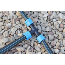 Тройник зажимной Presto-PS для капельной ленты, в упаковке – 50 шт. (TT-0117)