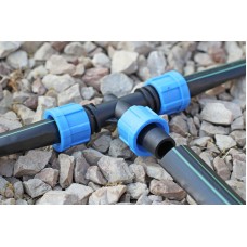 Тройник зажимной Presto-PS для капельной ленты, в упаковке – 50 шт. (TT-0117)