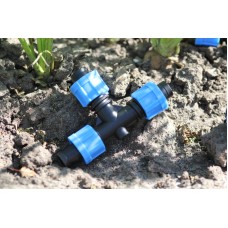 Тройник зажимной Presto-PS для капельной ленты, в упаковке – 50 шт. (TT-0117)