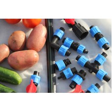 Тройник зажимной Presto-PS для капельной ленты, в упаковке – 50 шт. (TT-0117)