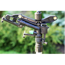 Дождеватель Presto-PS ороситель импульсный для огорода на 2 форсунки с резьбой 1 дюйм (6015)