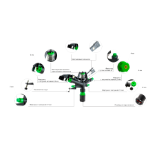 Дождеватель Presto-PS ороситель импульсный на 5 форсунок с резьбой 1 дюйм (6010)