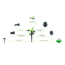 Дождеватель Presto-PS ороситель круговой Луч (8105G)