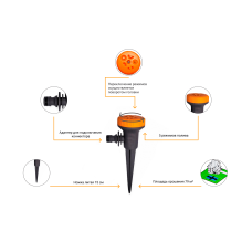 Дождеватель Presto-PS ороситель многофункциональный &quot;Гриб&quot; (8108)