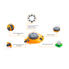 Дождеватель Presto-PS ороситель многофункциональный Божья коровка (8112)