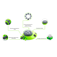 Дождеватель Presto-PS ороситель многофункциональный Божья коровка (8112G)