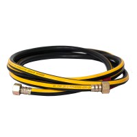 Шланг газовый Никифоров резиновый черный 1/2" ВВ 4,0м 