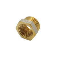 Футорка 1/2"*1/4" ЗВ нікель. з проточкою ASCO 1/400