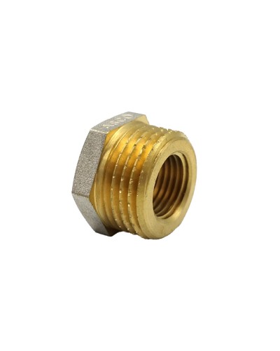 Футорка 1/2"*3/8" ЗВ нікель. з проточкою ASCO 1/400