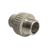Муфта PPR с наружной резьбой Ø20*3/4 POLYTERM 20/100
