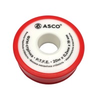 Фум-лента профессиональная ASCO armatura 19mm×0.2mm×20м (0.4g/cm3)
