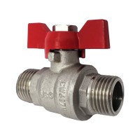 Кран шаровый 3/4" ЗЗ V&G Optima красная бабочка 18шт.