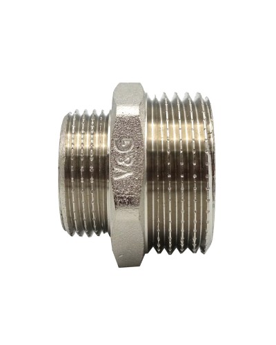 Ніпель редукційний 3/8" x 1/4" ЗЗ V&G 200шт