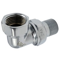 Сгон угловой американка 1/2" V&G хромированный