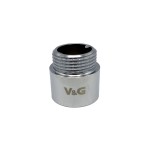 Подовжувач 1/2" x 15 ВЗ V&G хромований 105шт.