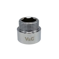 Удлинитель 3/4" x 10 ВЗ V&G хромированный 80шт.