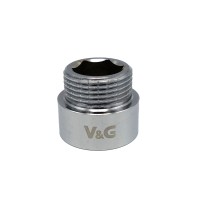 Удлинитель 3/4" x 20 ВЗ V&G хромированный 60шт.