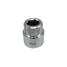 Удлинитель 1" x 10 ВЗ V&G хромированный 60шт.