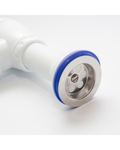 Сифон для мойки с литым выпуском 11/2" и отводом Ø40 UNICORN B110 1/50