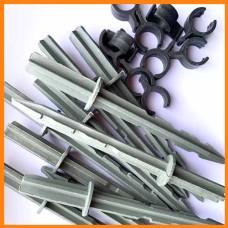 Комплект (колышки 20+клипсы 20) для парника-теплицы. комплект для сборки парника из дуг